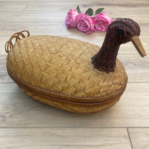 Vintage Duck Basket Two Pieces - Picture 1 of 10